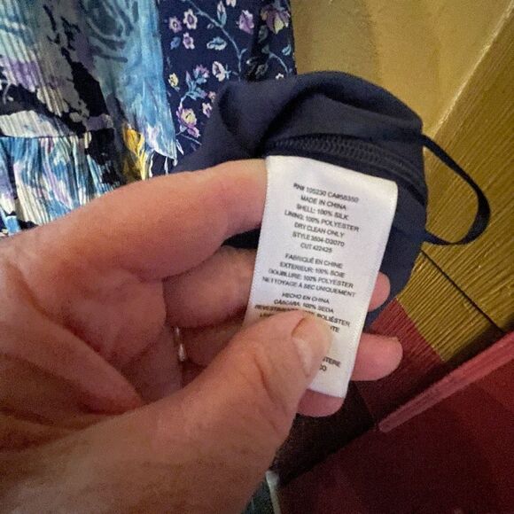 Joie size 8 100% silk floral lined maxi dress. - Picture 5 of 9